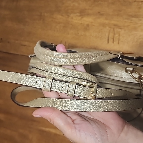 Gianni Bini Metallic Gold Satchel - Picture 10 of 16